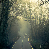 Buy canvas prints of Fog On The A259 by Chris Lord
