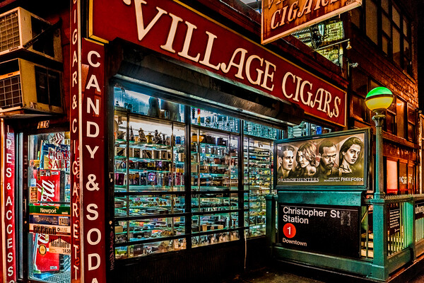 Village Cigars Picture Board by Chris Lord
