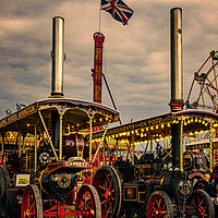 Buy canvas prints of Classic British Steam Tractors by Chris Lord