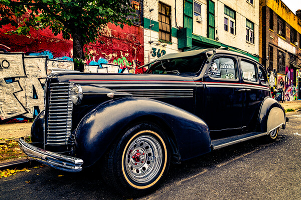 1938 Vintage Buick In Bushwick, Brooklyn Picture Board by Chris Lord