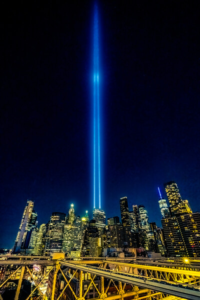 Tribute In Light Picture Board by Chris Lord