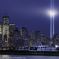 Buy canvas prints of Tribute Lights and Freedom Tower by Chris Lord