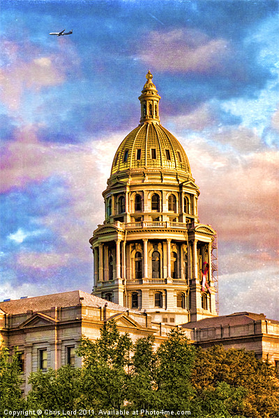 Capitol Dome at Sunset Picture Board by Chris Lord