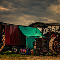 Buy canvas prints of Back At The Camp That Evening by Chris Lord