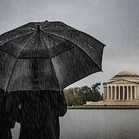 Buy canvas prints of A Rainy Day In Washington DC by Chris Lord