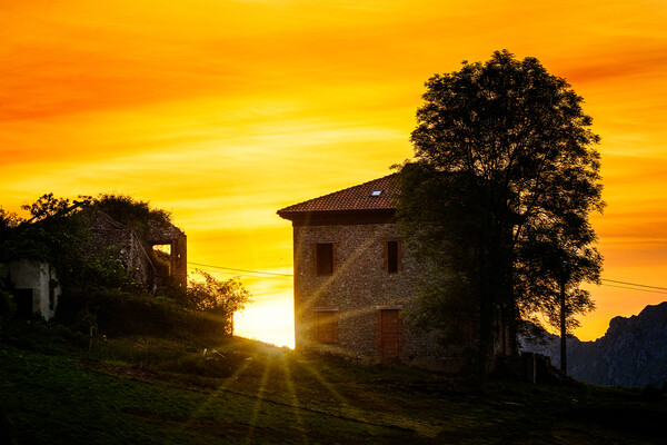 Sunrise In Asturias Picture Board by Chris Lord