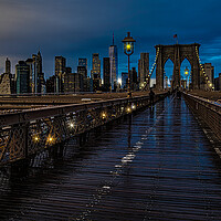 Buy canvas prints of Wet Day On The Brooklyn Bridge by Chris Lord