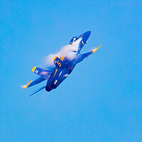 Buy canvas prints of A Blue Angel Heading Skywards  by Chris Lord