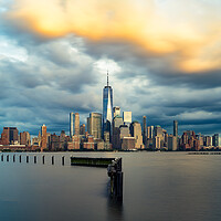 Buy canvas prints of Seven Fifteen PM, New York Harbor by Chris Lord