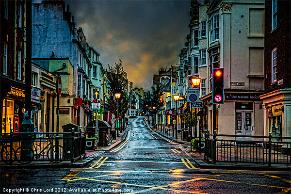 Wet Morning in Kemp Town Picture Board by Chris Lord