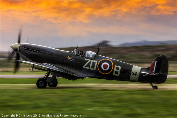 Spitfire MH434 Picture Board by Chris Lord