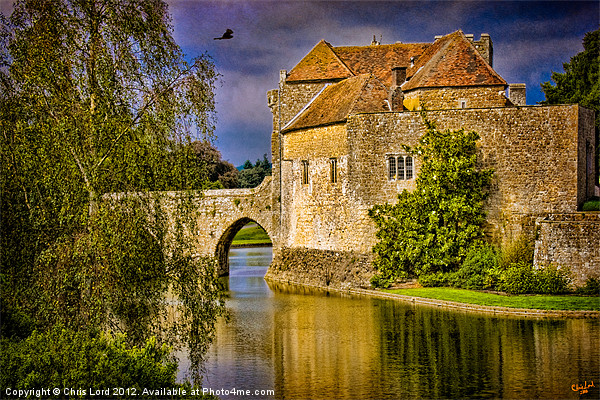 Moat and Gatehouse at Leeds Castle Picture Board by Chris Lord