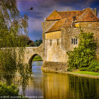 Buy canvas prints of Moat and Gatehouse at Leeds Castle by Chris Lord
