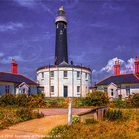 Buy canvas prints of Dungeness, The Old Lighthouse Buildings by Chris Lord