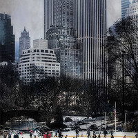 Buy canvas prints of Skating In Gotham by Chris Lord
