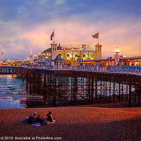 Buy canvas prints of Brighton Pier at Dusk by Chris Lord