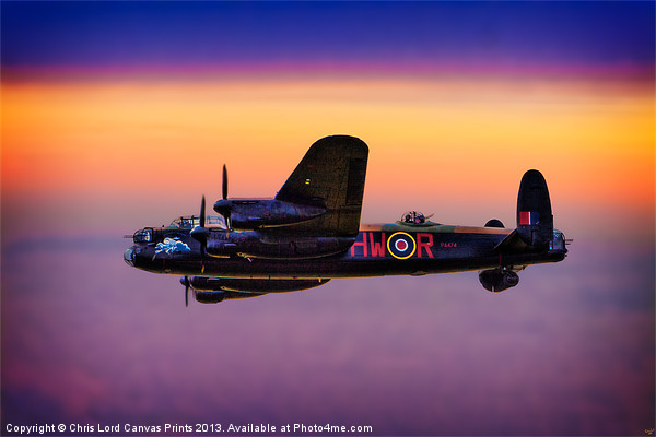 Lancaster at Dawn Picture Board by Chris Lord