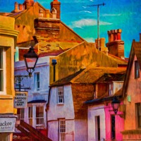 Buy canvas prints of Hastings Old Town 