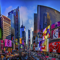 Buy canvas prints of Times Square by Chris Lord