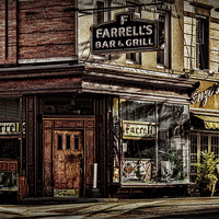 Buy canvas prints of Farrells Bar & Grill by Chris Lord