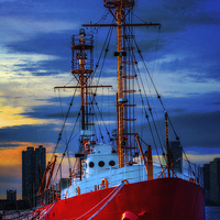 Buy canvas prints of The Lightship Nantucket by Chris Lord