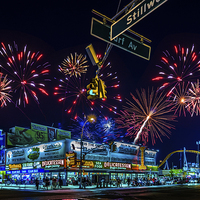 Buy canvas prints of Saturday Night At Coney Island by Chris Lord