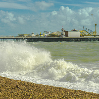 Buy canvas prints of  Making A Splash In Brighton by Chris Lord