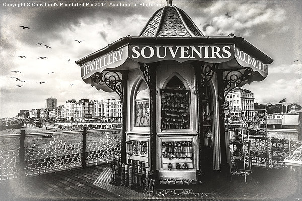  Souvenirs On The Pier At Brighton Picture Board by Chris Lord