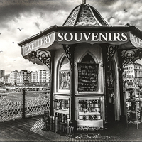 Buy canvas prints of  Souvenirs On The Pier At Brighton by Chris Lord