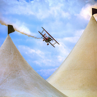 Buy canvas prints of Screamin' Sasquatch Flying Circus by Chris Lord