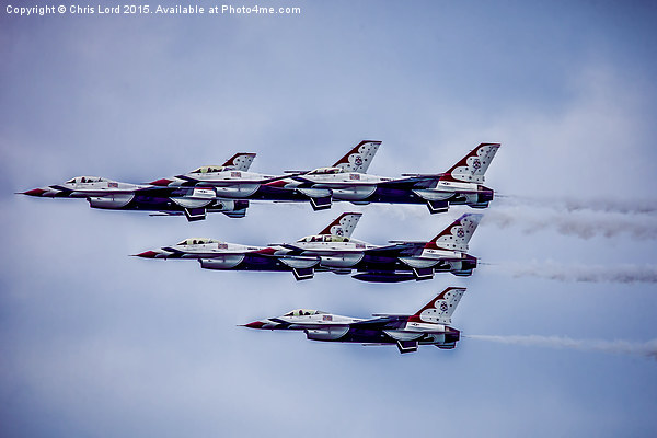 USAF Thunderbirds Display Team Picture Board by Chris Lord