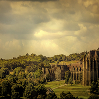 Buy canvas prints of Lancing College Landscape by Chris Lord