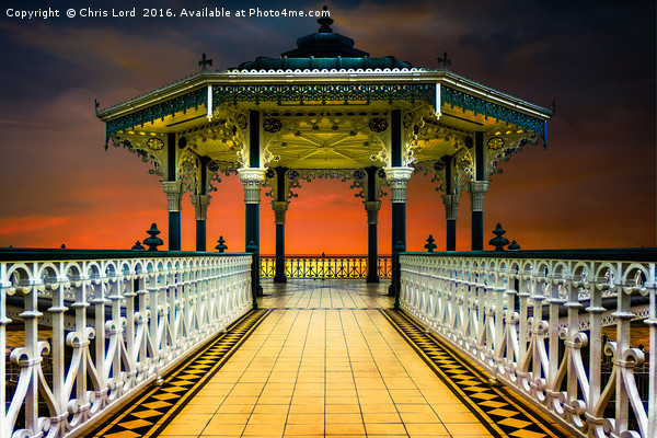 The Brighton Seafront Bandstand  Picture Board by Chris Lord