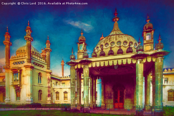Royal Pavilion Paintography Picture Board by Chris Lord