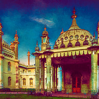 Buy canvas prints of Royal Pavilion Paintography by Chris Lord