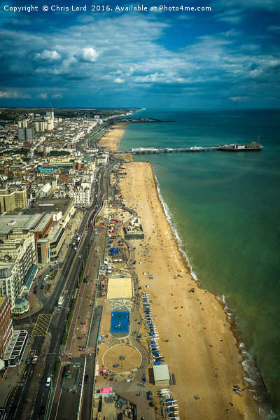 Brighton, A View From The High Tower Picture Board by Chris Lord