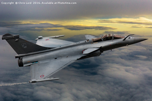 Dassault Rafale Dawn Patrol Picture Board by Chris Lord
