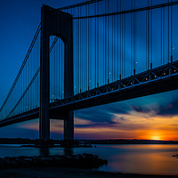 Buy canvas prints of Verrazano Sunset by Chris Lord