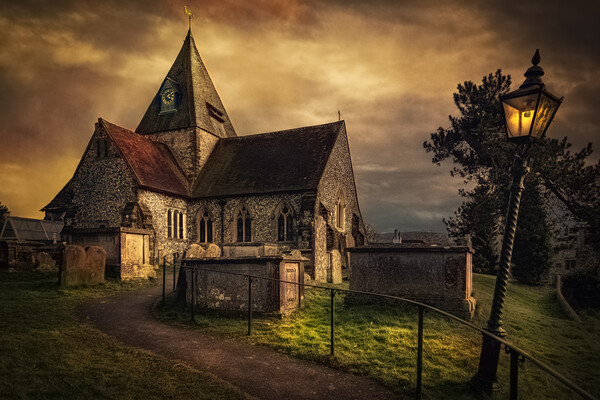 Saint Margaret's Church In Ditchling Picture Board by Chris Lord
