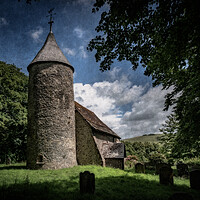 Buy canvas prints of Saint Peter's Church At Southease by Chris Lord