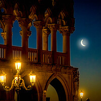Buy canvas prints of Dawn In Saint Mark's Square, Venice by Chris Lord