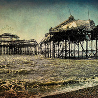 Buy canvas prints of Ruins of the Old West Pier by Chris Lord