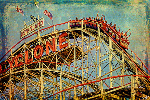 Riding the Cyclone Picture Board by Chris Lord