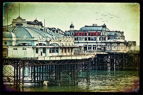 Brighton's Victorian West Pier Picture Board by Chris Lord