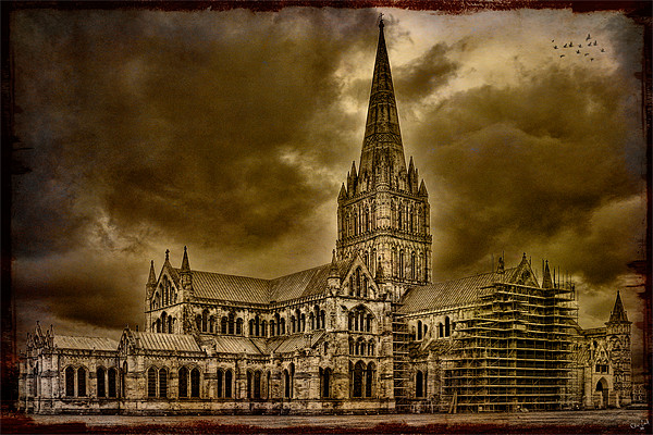 Salisbury Cathedral Picture Board by Chris Lord