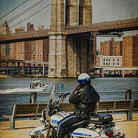 Buy canvas prints of NYPD Call Home Phone Break by Chris Lord