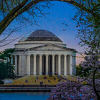 Buy canvas prints of The Jefferson Memorial In Spring by Chris Lord