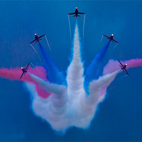 Buy canvas prints of The Red Arrows Again! by Chris Lord