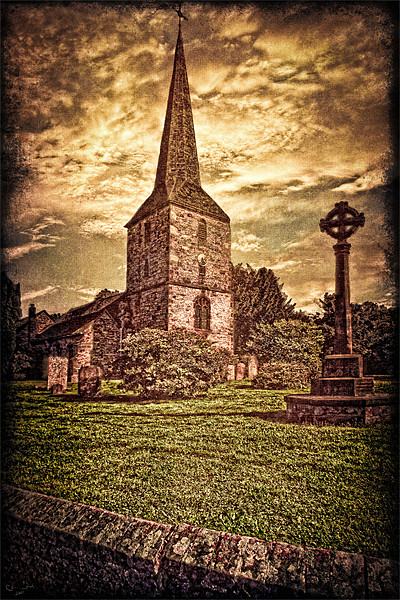 An English Country Church Picture Board by Chris Lord
