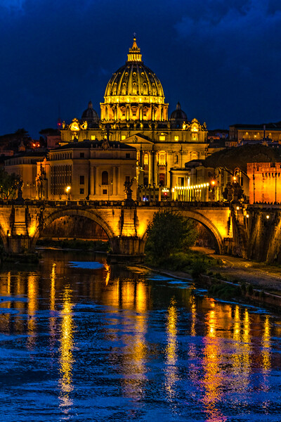 The Vatican At Night Picture Board by Chris Lord